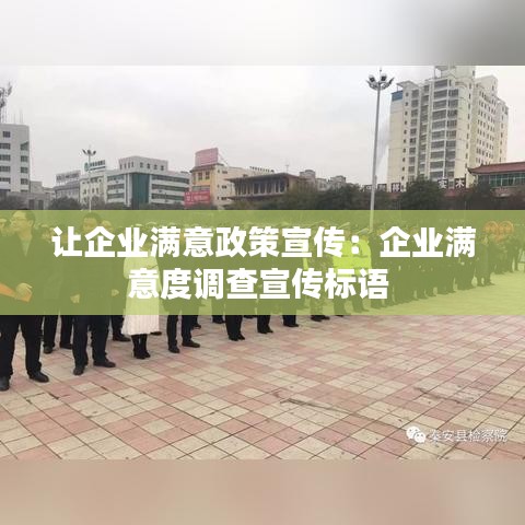讓企業(yè)滿意政策宣傳：企業(yè)滿意度調(diào)查宣傳標(biāo)語 