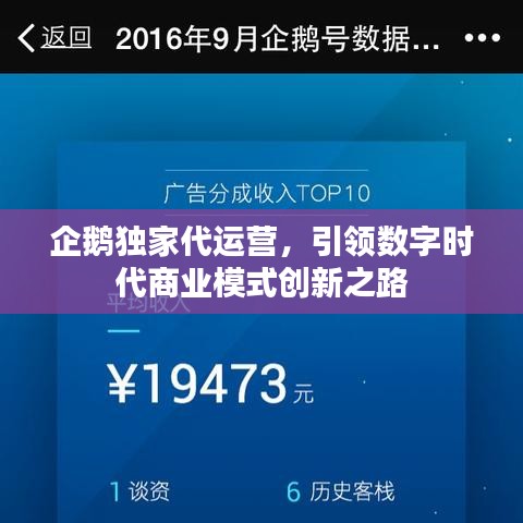 企鵝獨家代運營，引領(lǐng)數(shù)字時代商業(yè)模式創(chuàng)新之路