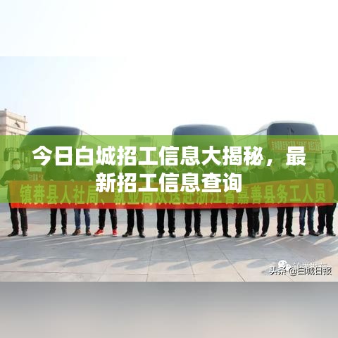 今日白城招工信息大揭秘，最新招工信息查詢