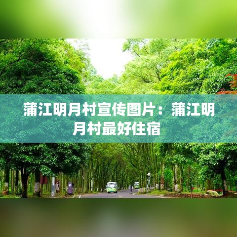 蒲江明月村宣傳圖片：蒲江明月村最好住宿 