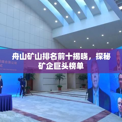 舟山礦山排名前十揭曉，探秘礦企巨頭榜單