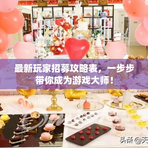 最新玩家招募攻略表，一步步帶你成為游戲大師！