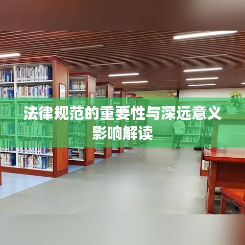 法律規(guī)范的重要性與深遠意義影響解讀