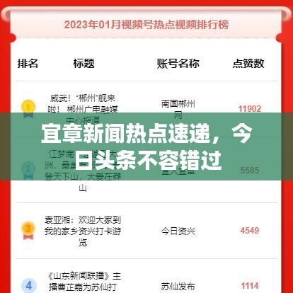 宜章新聞熱點速遞，今日頭條不容錯過