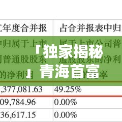 「獨家揭秘」青海首富引領(lǐng)時代風(fēng)潮，成功之路今日揭秘！