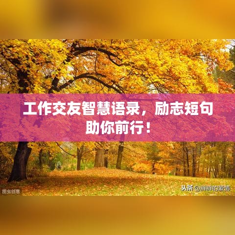 工作交友智慧語錄，勵志短句助你前行！