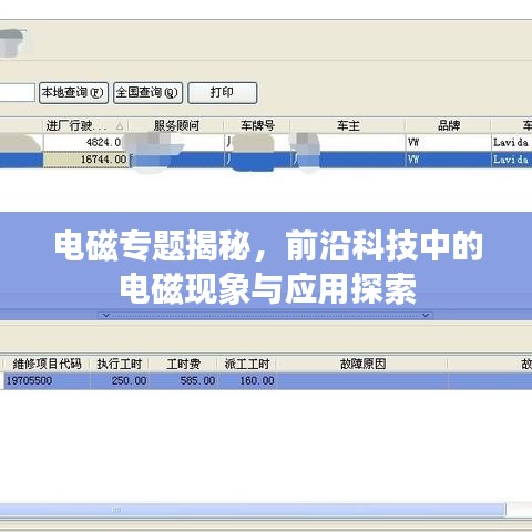 電磁專題揭秘，前沿科技中的電磁現(xiàn)象與應(yīng)用探索