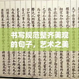 書(shū)寫(xiě)規(guī)范整齊美觀(guān)的句子，藝術(shù)之美的文字打造